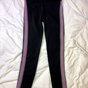 Black leggings with red white and blue stripes